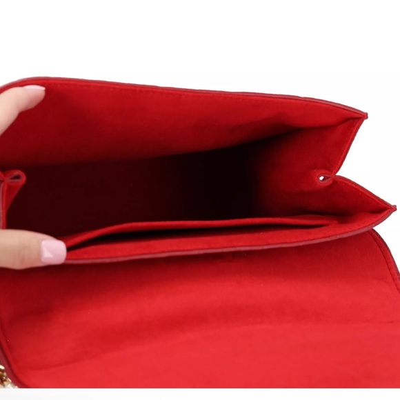 Louis Vuitton Saint Sulpice PM Monogram Empreinte Red Shoulder Bag Crossbody - Picture 12 of 15